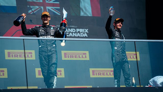 Canadian Grand Prix, George Russell & Kimi Antonelli (image courtesy Mercedes) Canadian Grand Prix, George Russell & Kimi Antonelli (image courtesy Mercedes)